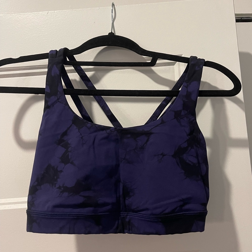 Lululemon Black & Purple Tie Dye Sports Bra